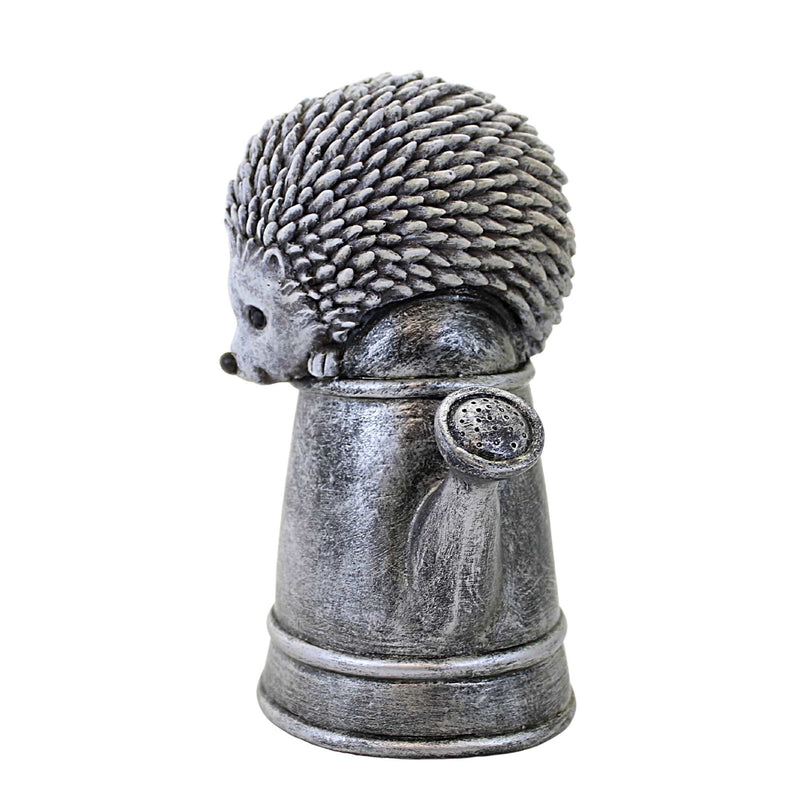 Roman Hedgehog In Watering Can Statue - - SBKGifts.com