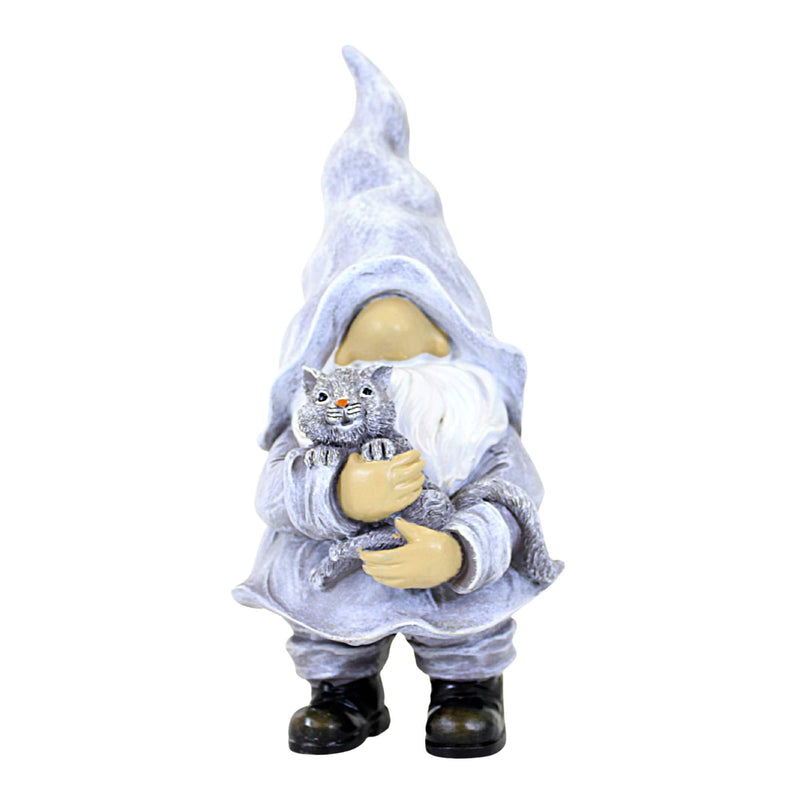 Home & Garden Gnome With Kitten Polyresin Garden Statue 12490 (59136)