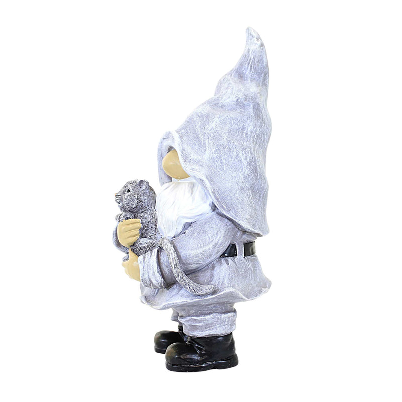 Home & Garden Gnome With Kitten - - SBKGifts.com