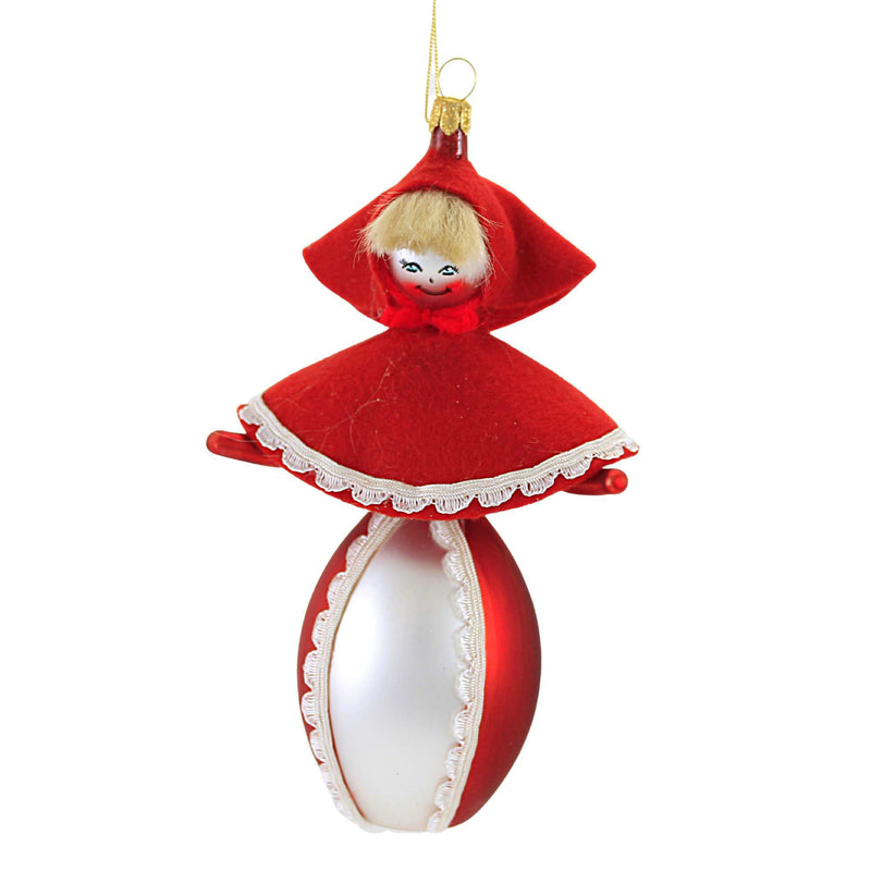De Carlini Vintage Little Red Riding Hood Ornament Italian Fairytale Vn9026 (59153)