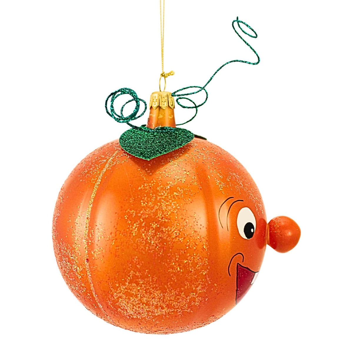 De Carlini Italian Ornaments Pumpkin Face - - SBKGifts.com
