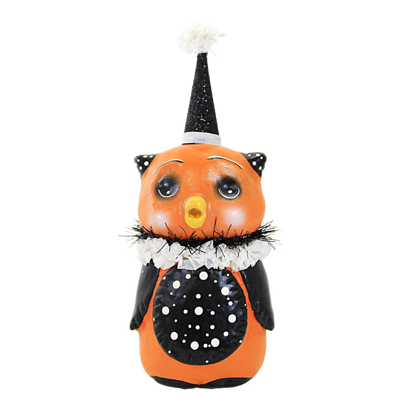 Bethany Lowe 6.5 Inch Polka Dot Owl Polyresin Halloween Witch Hat Ma2076 (59172)