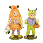 Bethany Lowe Maddie & Mikey Monster 4.5 Inch Polyresin Halloween Dressed Costumestd2212.Td2213 (59177)