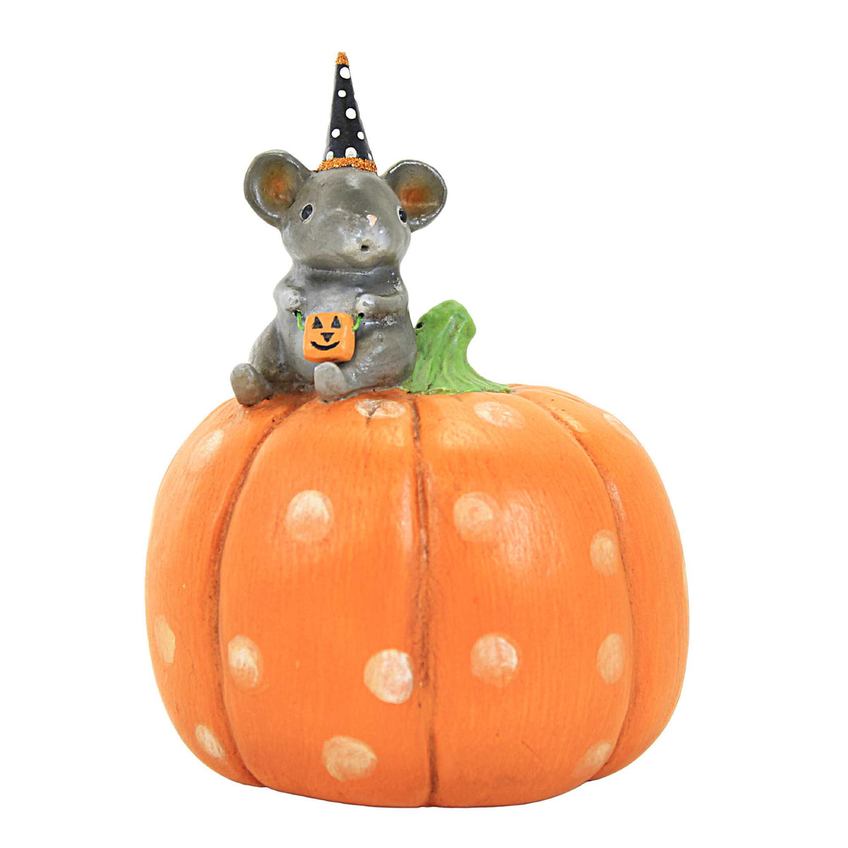 (59179) Halloween Mouse On Pumpkin
