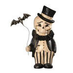 Bethany Lowe Dapper Desmond Skelly - One Halloween Figurine 19.0 Inch, Paper - Halloween Skeleton Bat Tophat Td2218 (59182)