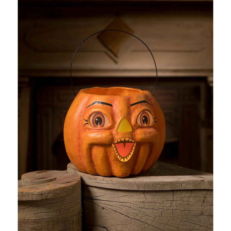 Bethany Lowe Spunky Pumpkin Bucket - - SBKGifts.com