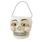 Bethany Lowe Silly Skelly Bucket - One Halloween Bucket 7.25 Inch, Paper - Halloween Decoration Paper Eyes Nose Mouth Tj2312 (59184)