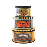 Bethany Lowe Halloween Moth Boxes - Three Stackable Lidded Halloween Boxes 4.75 Inch, Paper - Halloween Stackable Oval Boxes Set Of 3 Spider Web Moth Tl2353 (59187)