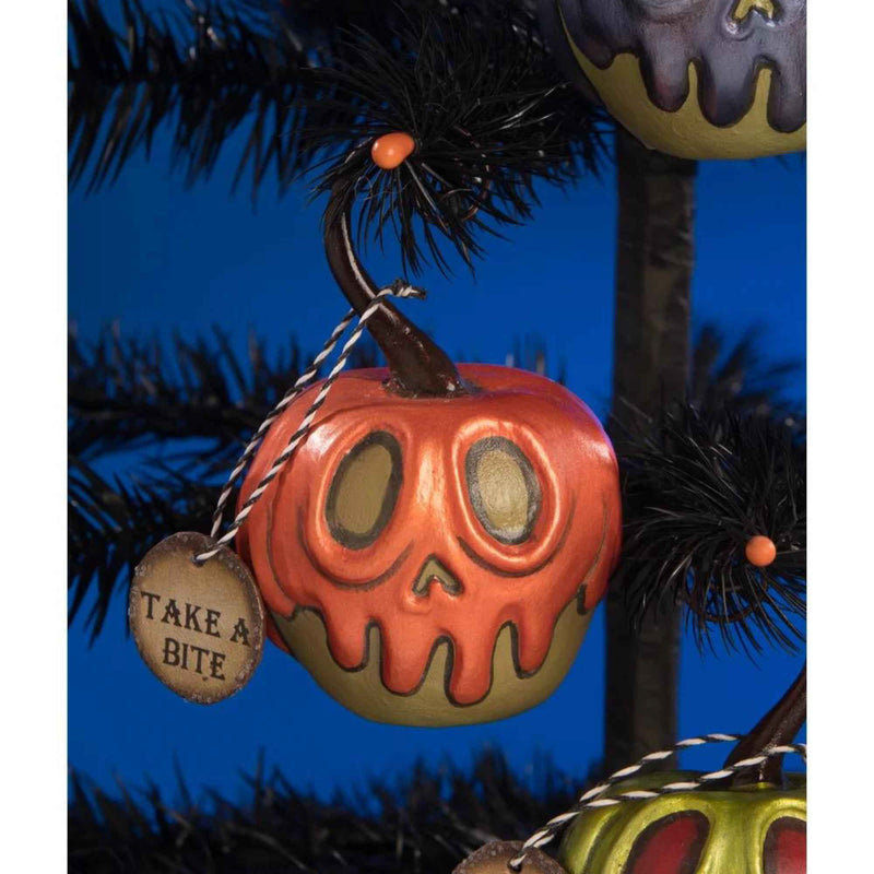 Bethany Lowe Green Apple With Orange Poison - - SBKGifts.com