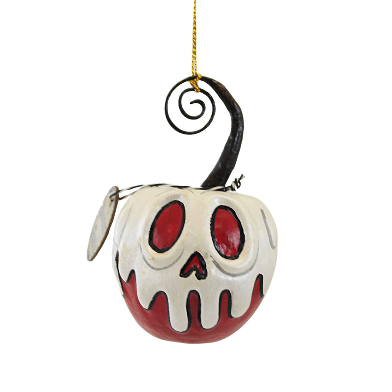Bethany Lowe 3.5 Inches Red Apple With White Poison Paper Pulp Halloween Card Holder La2053 (59195)