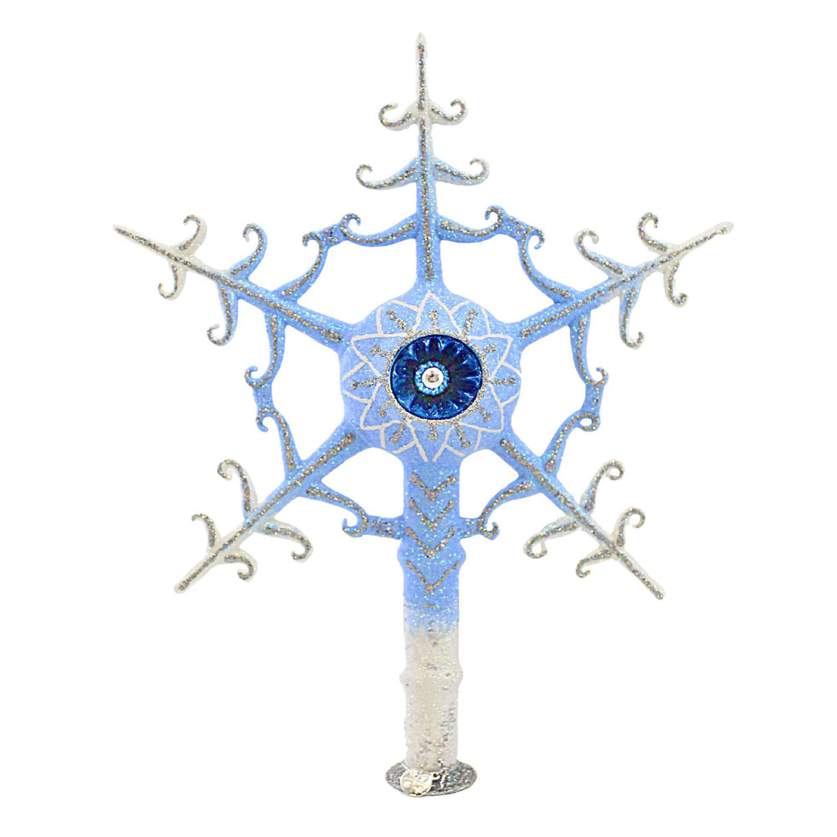 (59203) Ice Blue Snowflake Tree Topper