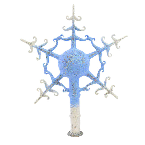Morawski Ice Blue Snowflake Tree Topper - - SBKGifts.com