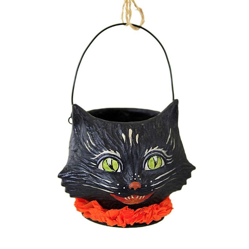 Bethany Lowe Kitty Bucket Resin Halloween Black Cat Tj2316 (59205)