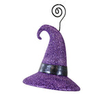 Bethany Lowe Witch Hat Purple Glitter Resin Halloween Place Card Holder Tf2234 (59209)