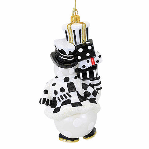 Huras Family Black And White Delight Snowman - - SBKGifts.com