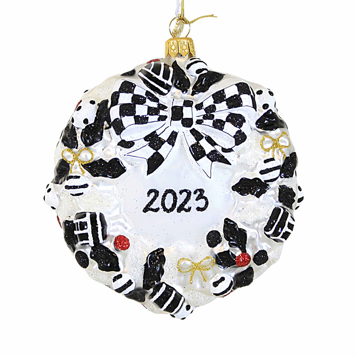 (59246) 2023 Black And White Delight Wreath