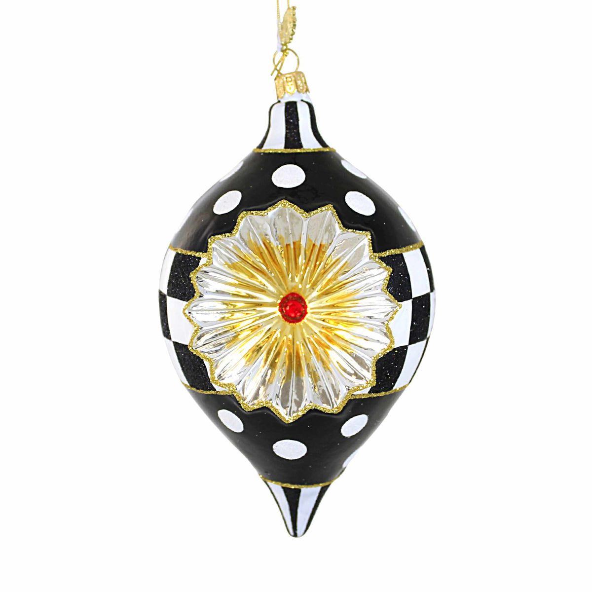 (59253) Black And White Delight Teardrop Reflector