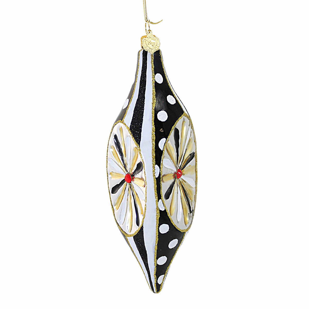 (59254) Black And White Delight Thin Icicle Reflector