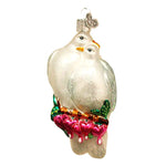 Old World Christmas 4.5 Inches Love Birds Glass Doves Sacred Symbol Peace 16101 (59280)