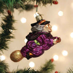 Old World Christmas Witch On Broomstick - - SBKGifts.com