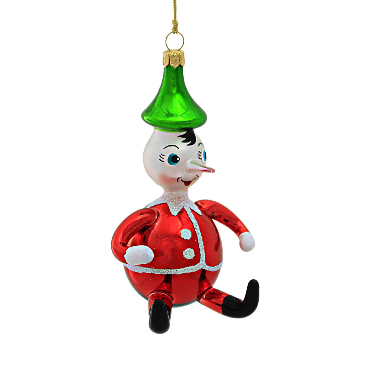De Carlini Italian Ornaments 4.50In Pinocchio, Glass, Ornament Geppetto Italian V3402 | SBKGifts.com De Carlini Italian Ornaments 4.50In Pinocchio, Glass, Ornament Geppetto Italian V3402 | SBKGifts.com