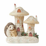Jim Shore Holiday Wishes From Our Home To Yours - One Figurine 8 Inch, Resin - Hedgehog Lighted Holly 6012684 (59330)