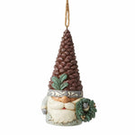 Jim Shore Gnome With Pinecone Hat - One Resin Ornament 4.75 Inch, Polyresin - Ornament Wreath Christmas 6012689 (59342)