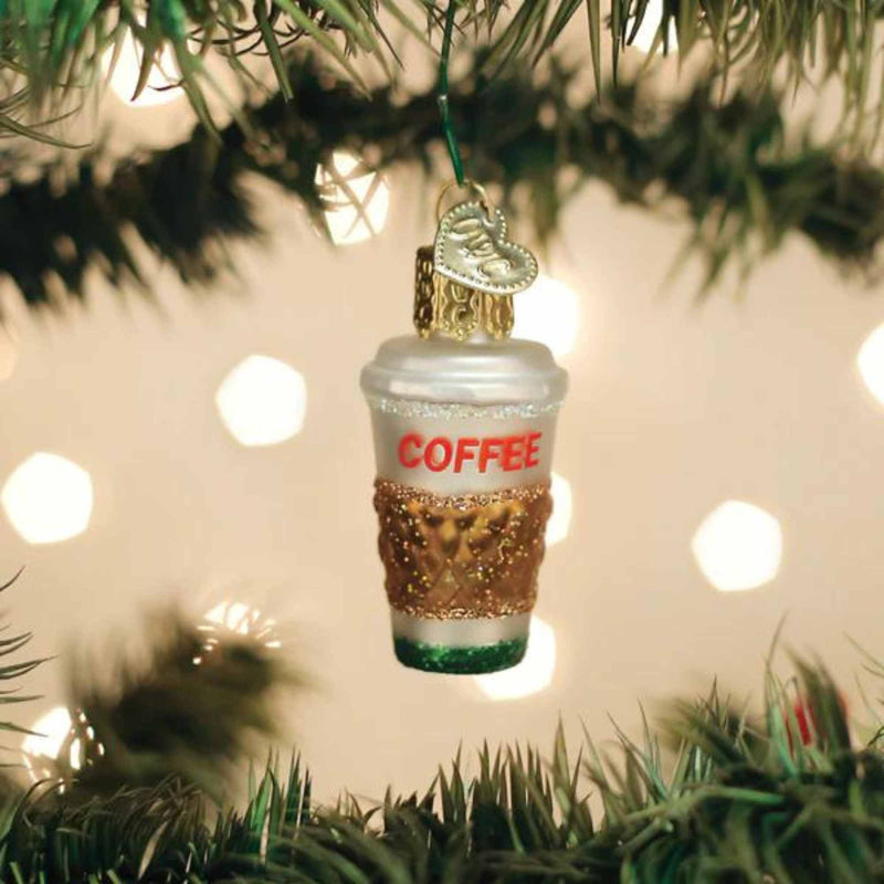 Old World Christmas Mini Coffee To Go - - SBKGifts.com