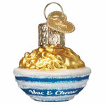 Old World Christmas Mini Mac & Cheese - One Glass Ornament 1.5 Inch, Glass - Ornament Noodles 87006 (59363)