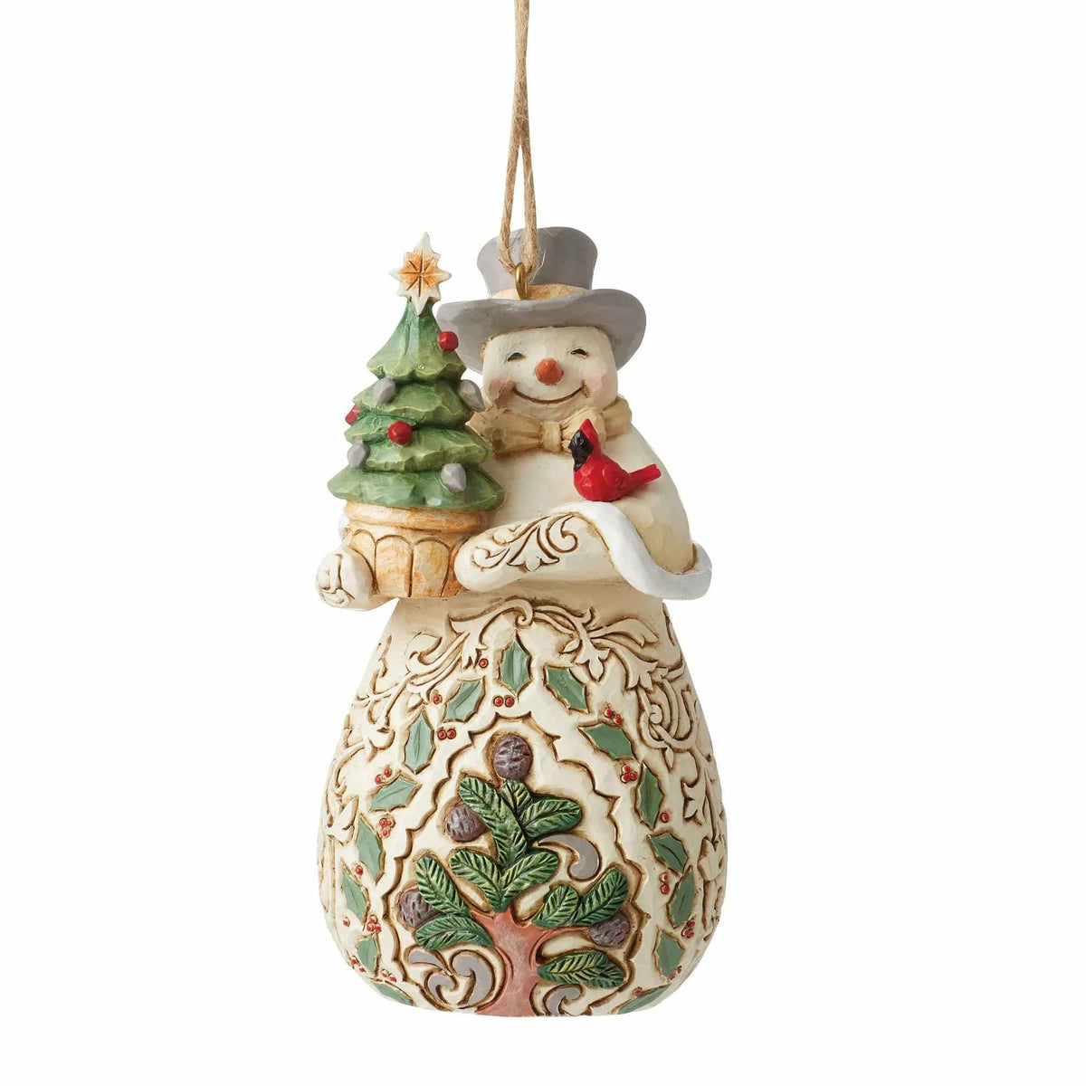 (59370) Snowman With Evergreen Ornament