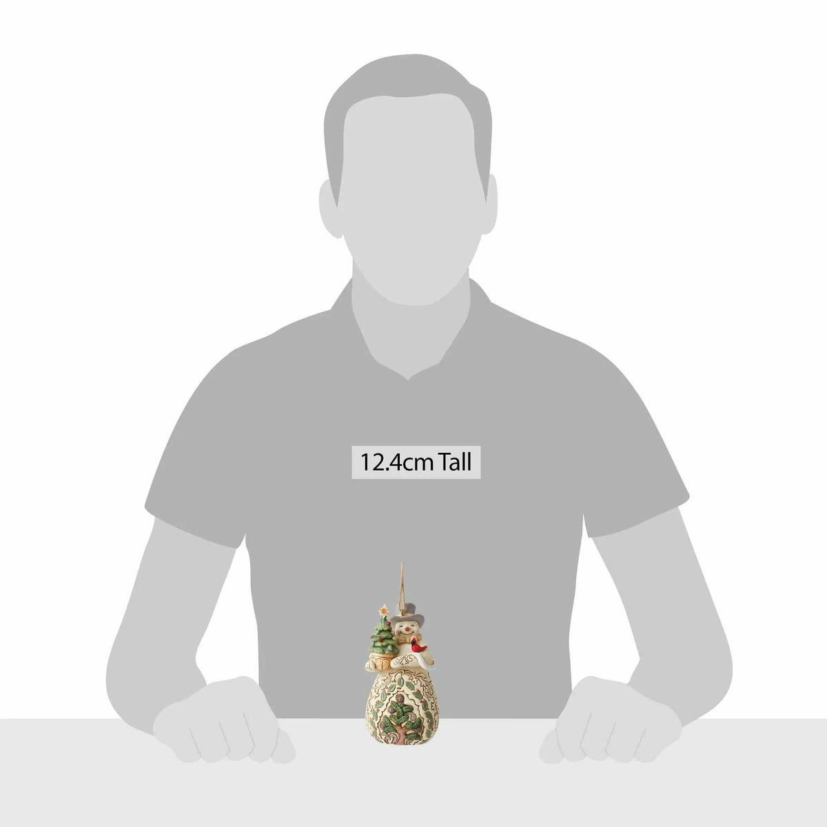 Jim Shore Snowman With Evergreen Ornament - - SBKGifts.com