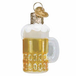 Old World Christmas Mini Mug Of Beer - One Glass Ornament 2.0 Inch, Glass - Ornament Drink Foam Top 87008 (59371)