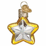Old World Christmas Mini Star - One Mini Ornament 2.0 Inch, Glass - Gumdrops Collection Faith 86250 (59372)