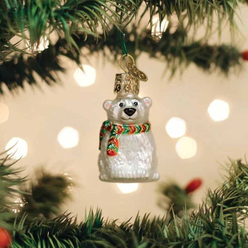 Old World Christmas Mini Polar Bear - - SBKGifts.com