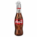 Old World Christmas Mini Coca-Cola Bottle - One Mini Ornament 2.75 Inch, Glass - Gumdrops Collection Soda 87014 (59381)