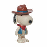 Jim Shore Mini Snoopy Cowboy - One Figurine 3.5 Inch, Resin - Hat Snoopy Vest Handkerchief 6013038 (59382)
