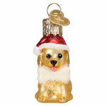 Old World Christmas Mini Jolly Pup - One Mini Ornament 2.0 Inch, Glass - Gumdrops Collection Canine Dog 85254 (59389)