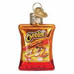 Old World Christmas Mini Flamin' Hot Cheetos - One Glass Ornament 2.25 Inch, Glass - Ornament Snack Treat 87012 (59402)