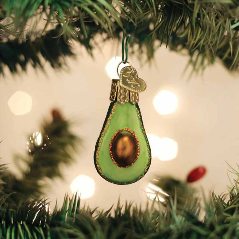Old World Christmas Mini Avocado - - SBKGifts.com