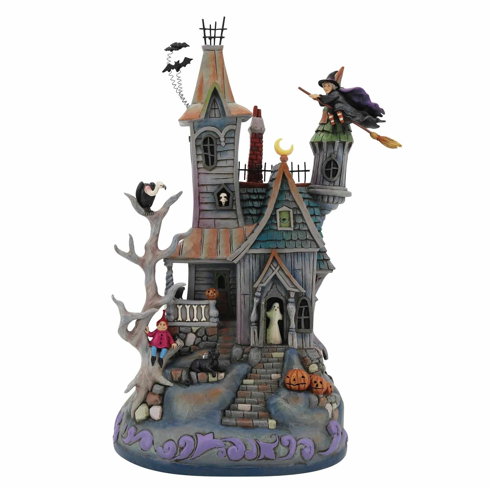 Jim Shore Welcome Are The Wicked - 1 Haunted House Figurine 12.0