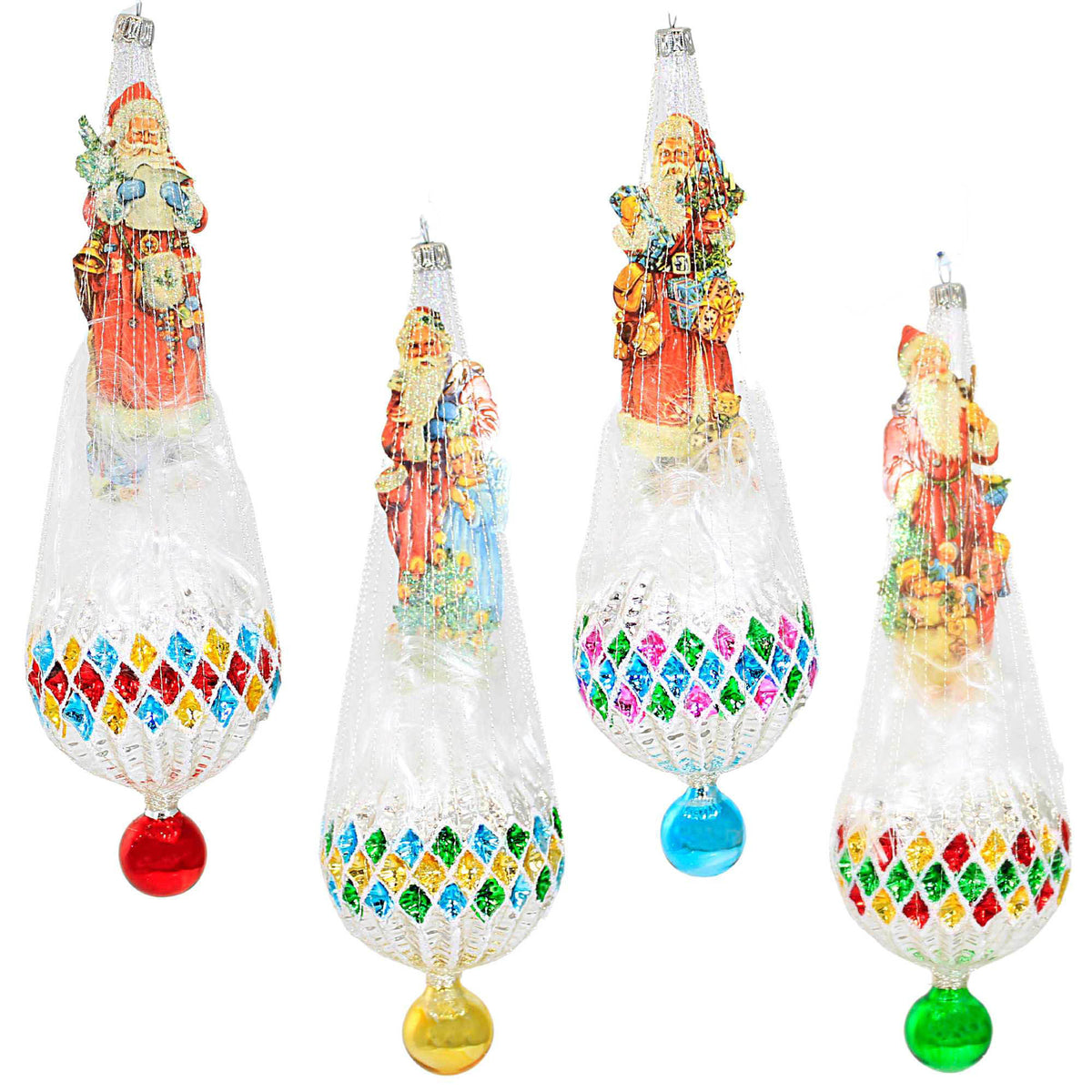 59436 Redbriar Santa Set Of 4 1038 SET OF 4