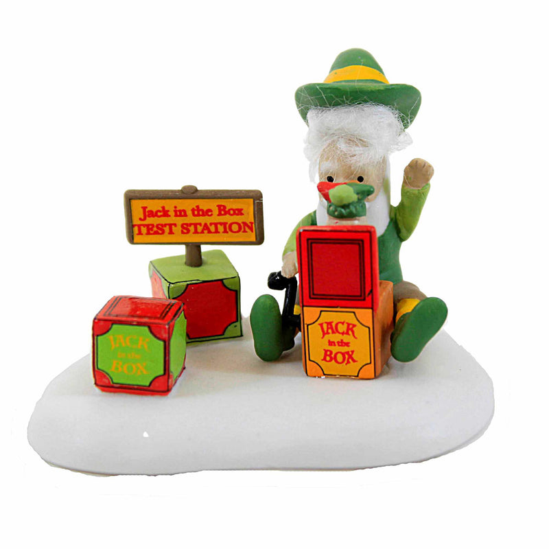 Department 56 Villages This One Passes Qc - One Accessory 1.75 Inch, Porcelain - Santa Jack In A Box 6011412 (59478)