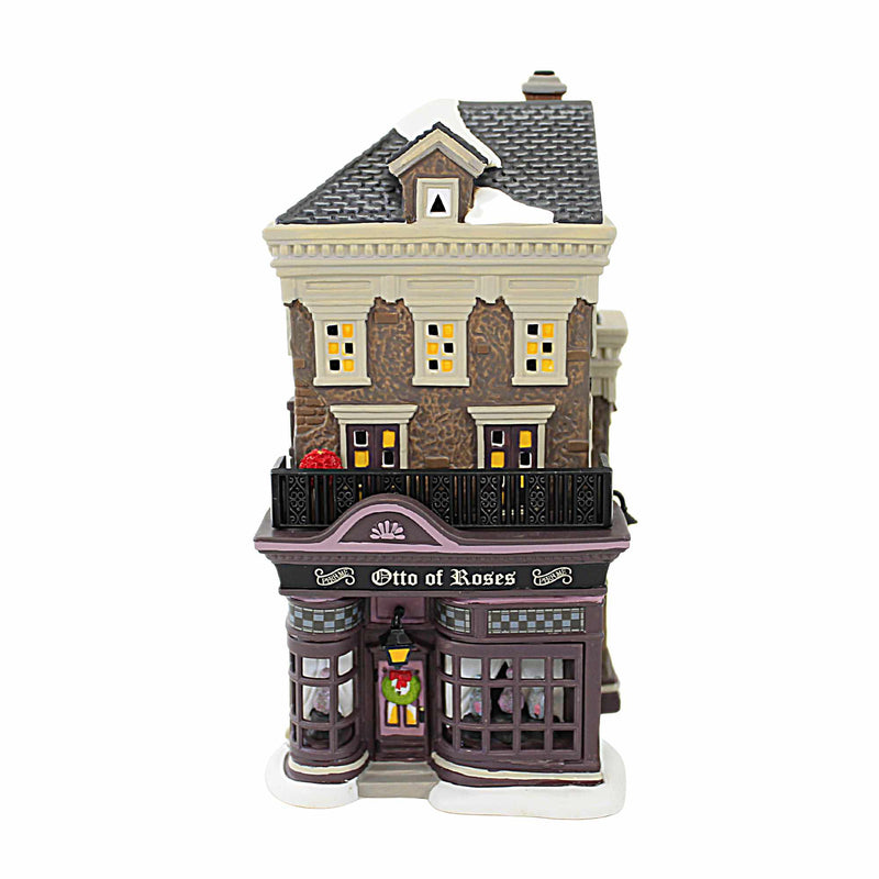 Department 56 Villages Otto Of Roses Perfumery - One Dicken's Building 8.5 Inch, Porcelain - Dicken's Village 1800'S 6011390 (59498)
