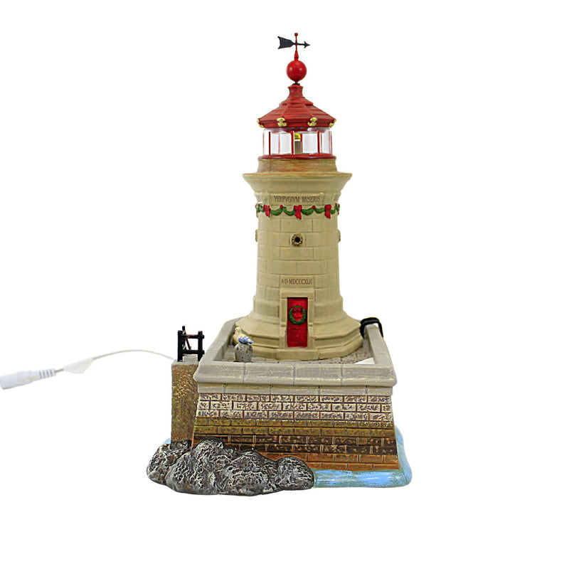 Department 56 Villages Ramsgate Lighthouse - One Dicken's Lighthouse 9 Inch, Porcelain - Dicken's Village 1800'S 6011396 (59500)
