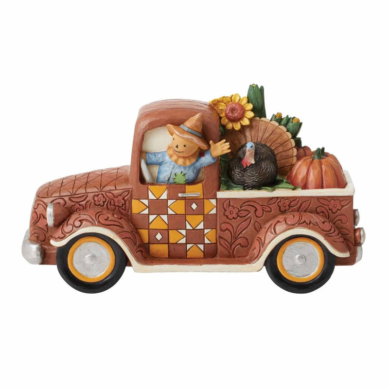 Jim Shore Countryside Cruising - One Figurine 4.0 Inch, Resin - Harvest Pickup Truck Figurine 6012760 (59557)