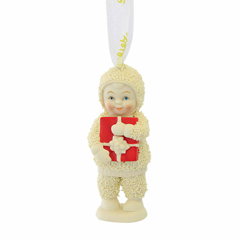 Snowbabies This Gift Is Yours Ornament - One Ornament 3.25 Inch, Polyresin - Christmas Present Bow 6012338 (59572)