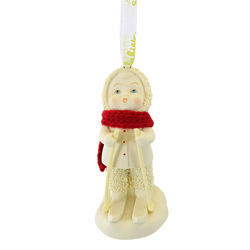 Snowbabies First Time On Skis Ornament - One Ornament 3.75 Inch, Polyresin - Christmas Slopes Snow Winter 6012321 (59575)