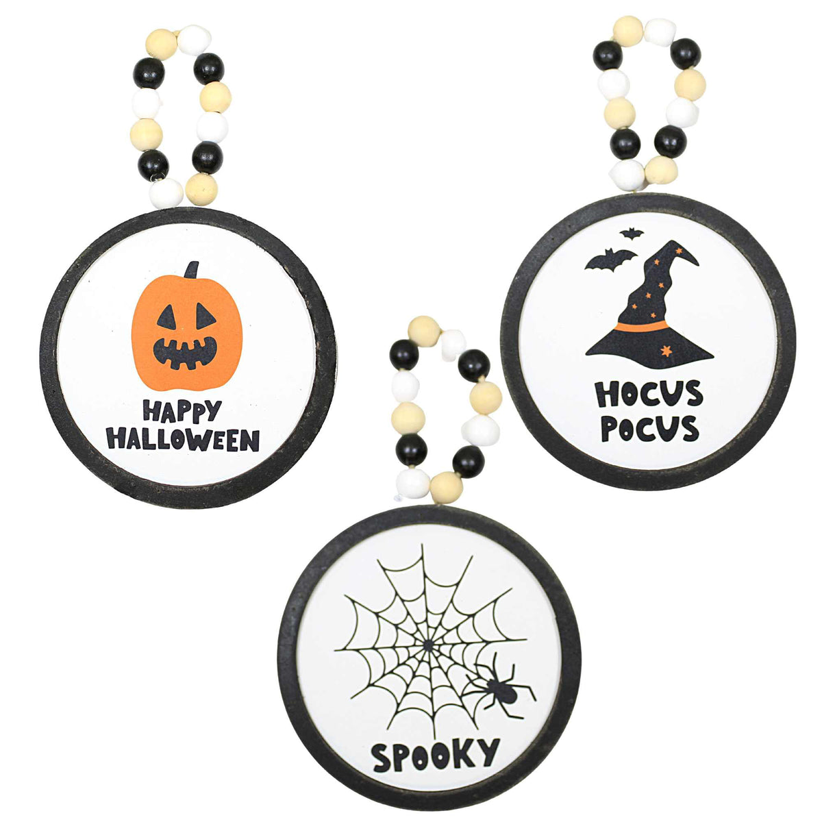 (59621) Fun Halloween Disk Ornaments