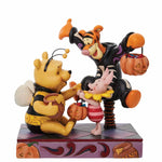 Jim Shore Pooh & Friends Halloween - One Figurine 6 Inch, Resin - Piglet Tigger Hundred Acre Candy 6010864 (59659)