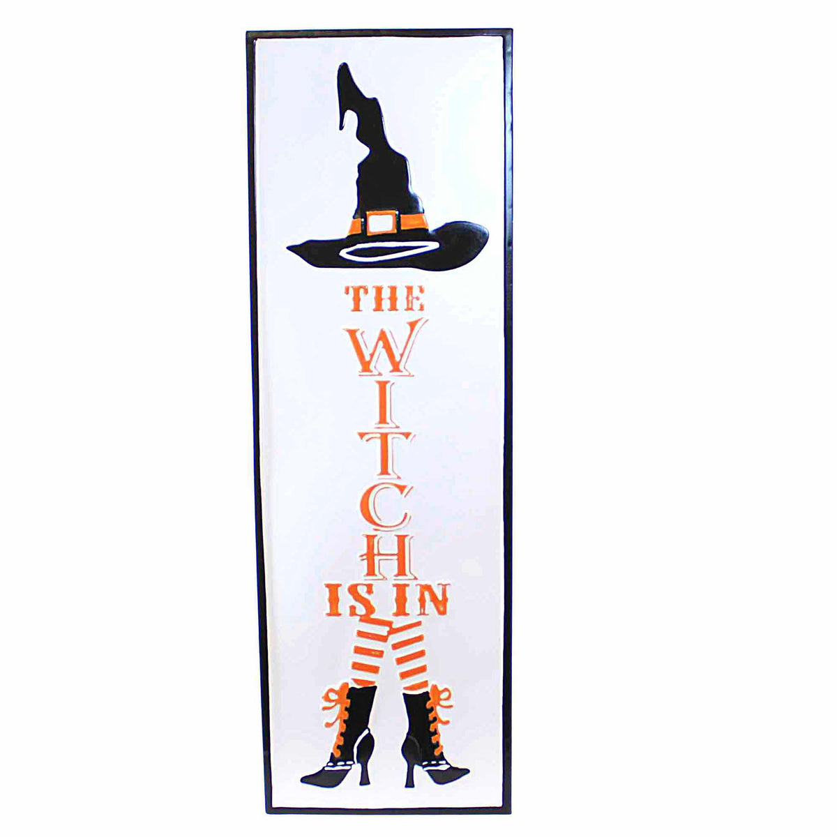 (59724) Painted Witch On Metal Sign
